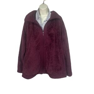 The North Face Women's Deep Burgundy Teddy Jacket